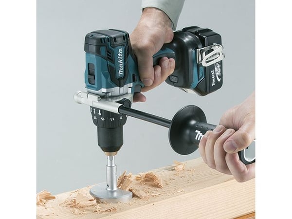 Makita DHP458RTJ - Drill/driver - trådløs - 2 hastigheter - 91 N·m - 2 batterier - 18 V