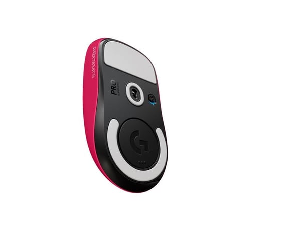 Logitech PRO X SUPERLIGHT trådløs spillmus - Mus - Optisk - 5 knapper - Trådløs - LIGHTSPEED - Logitech LIGHTSPEED-mottaker - Magenta