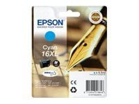 Epson 16XL - 6.5 ml - XL - cyan - original - blekkpatron - for WorkForce WF-2010, 2510, 2520, 2530, 2540, 2630, 2650, 2660, 2750, 2760