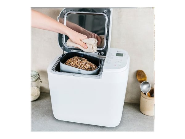 Panasonic SD-B2510, 1,1 kg, Ajastin, Säädettävä reunanruskistuksen hallinta, 550 W, Valkoinen