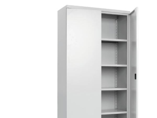 Kontorsskåp/förvaringsskåp i stål - SMK 1990x800x435 mm