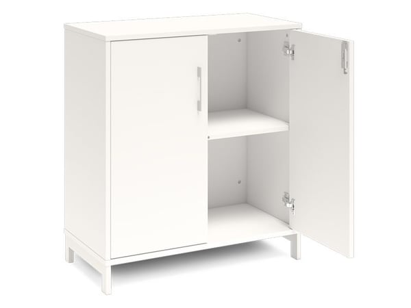 Kontorskab DNA, 800x890 mm, Hvid/Hvid 2A4/2A4