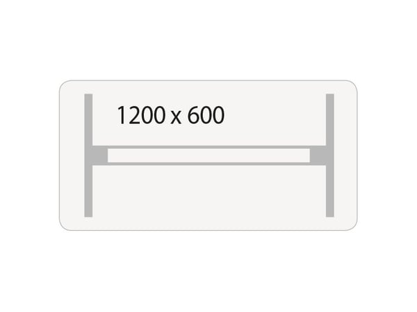 Hæve-sænkebord DNA, Birk 1200x600 mm 2-ben/Sort
