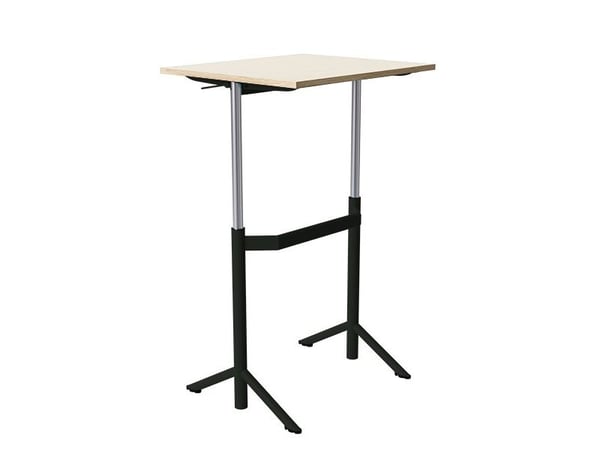 Elevbord Atlas 1132, 700x600mm, lyddæmpende eg højtrykslaminat, sortolivent stel