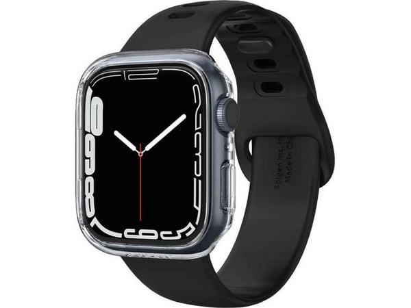 Spigen fodral Spigen Thin Fit Apple Watch 7 (45 mm) Crystal Clear