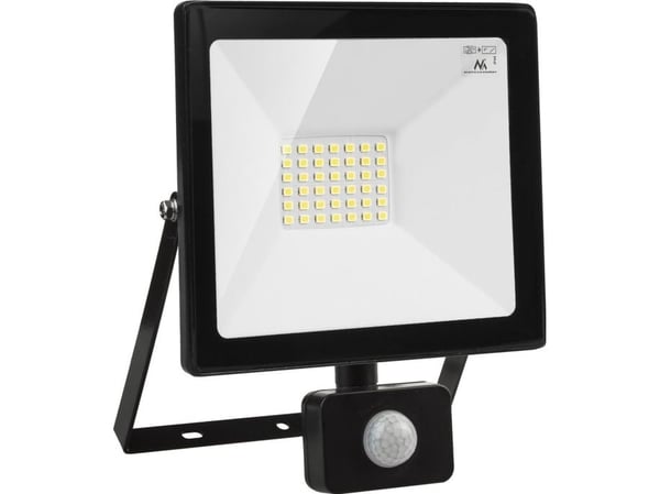 Maclean MCE630 NW LED-valonheitin Maclean liiketunnistimella, ohut 30W, 2400lm, neutraali valkoinen (4000K), IP44, MCE630 NW PIR