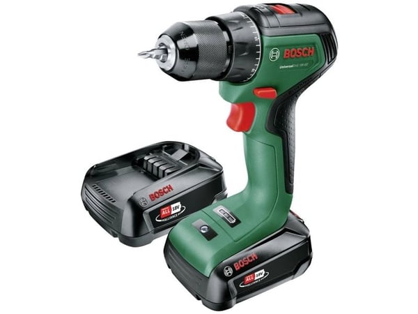 Bosch Universal Drill 18V-60, Boremaskin med pistolgrep, Nøkkelløs, Børsteløs, Svart, Grønn, 1,3 cm, 1900 RPM
