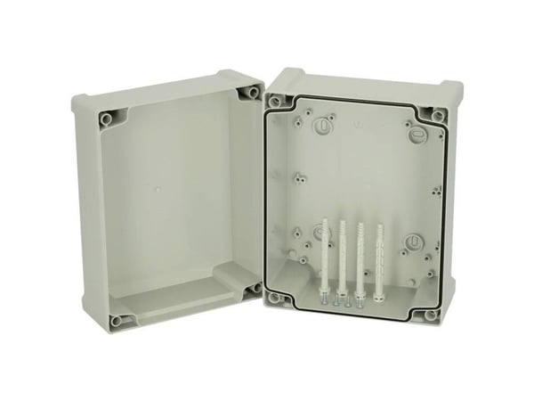 Fibox-kotelo, ABS harmaa kansi 5814052 Universalkabinet 240 x 191 x 147 ABS Gråhvid (RAL 7035) 1 stk