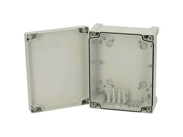Fibox Kotelo, PC Harmaa kansi 5824002 Universalkabinet 240 x 191 x 107 Polykarbonat Gråhvid (RAL 7035) 1 stk