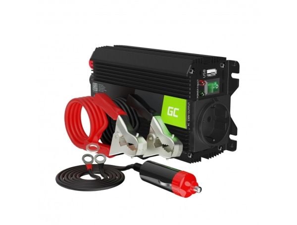 Green Cell PRO - DC til AC inverter - DC 24 V - 600 Watt - sortering