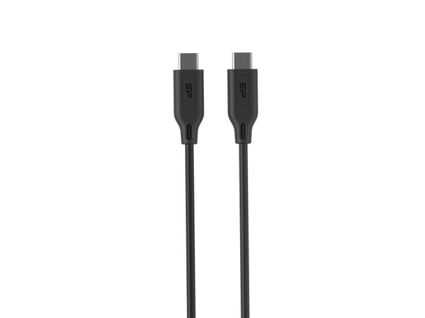 Silicon Power LK15CC, 1 m, USB C, USB C, 480 Mbit/s, Musta