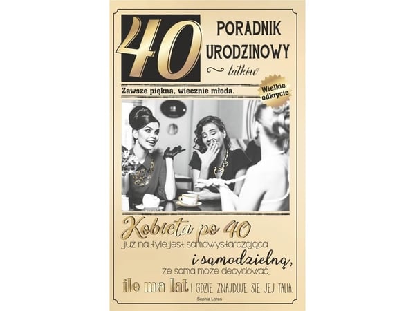 AB Card gratulasjonskort 40-års "kobieta po 40" U79
