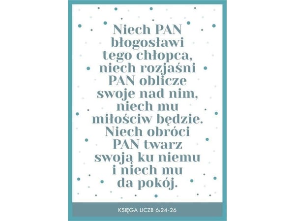 Koinonia-kort - Måtte Herren velsigne denne gutten...