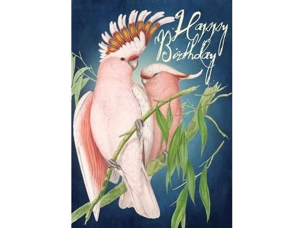 B6 kort med konvolutt Birthday Nymphs