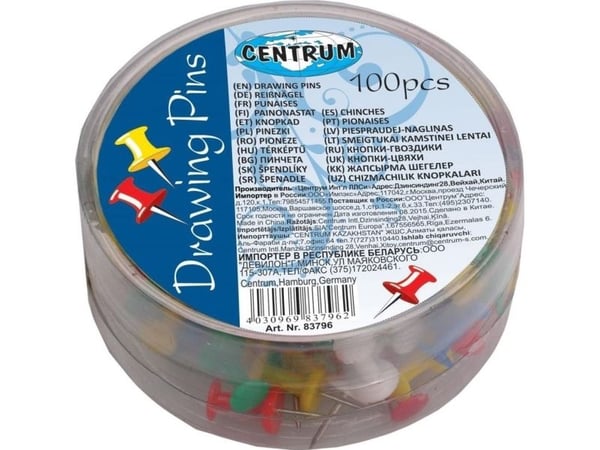 Centrum värilliset tynnyrinastat 10mm 100kpl 83796