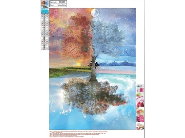 Diamantmosaikk 5D 30x40 cm Seasons 89630