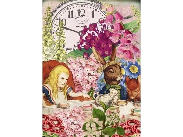 B6-notatbok med konvolutt Alice i Eventyrland