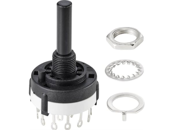 TRU COMPONENTS TC-9415604 SR26A4-4-3-R-29 dreiekontakt 250 V 150 mA 12 x 30° 1 stk