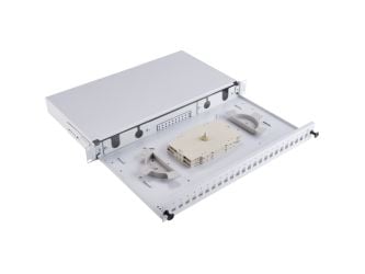 ALANTEC - Koblingspanel - SC X 24 - grå, RAL 7035 - 1U - 19"