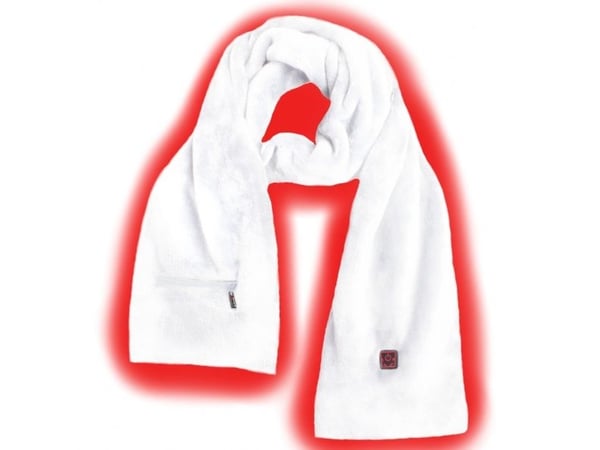 Glovii GA1W, Heated scarf, Skidåkning, Snowboardåkning, Unisex, Vit, Alla, uni
