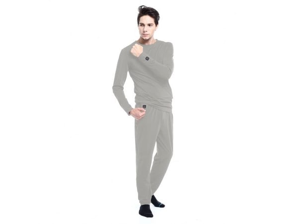Glovii GP1GS, Lange underbukser, Voksen, Unisex, Grå, Monokromatisk, S