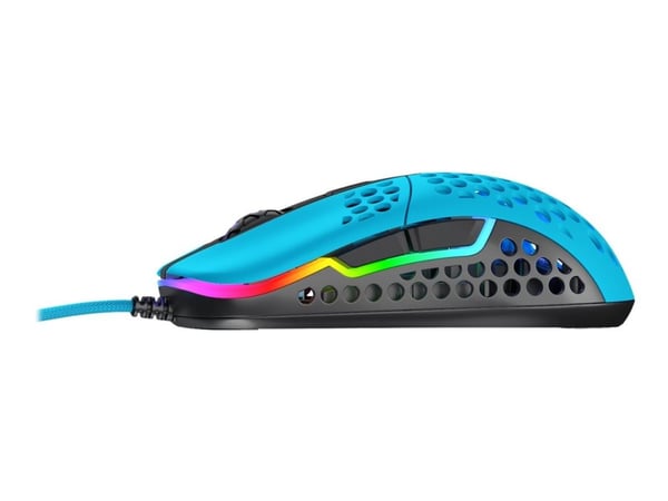 Xtrfy M42, Molempikätinen, Optinen, USB A-tyyppi, 16000 DPI, Sininen