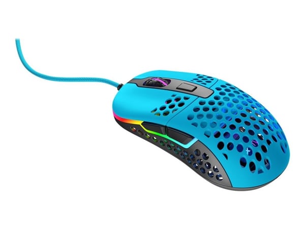 Xtrfy M42, Molempikätinen, Optinen, USB A-tyyppi, 16000 DPI, Sininen