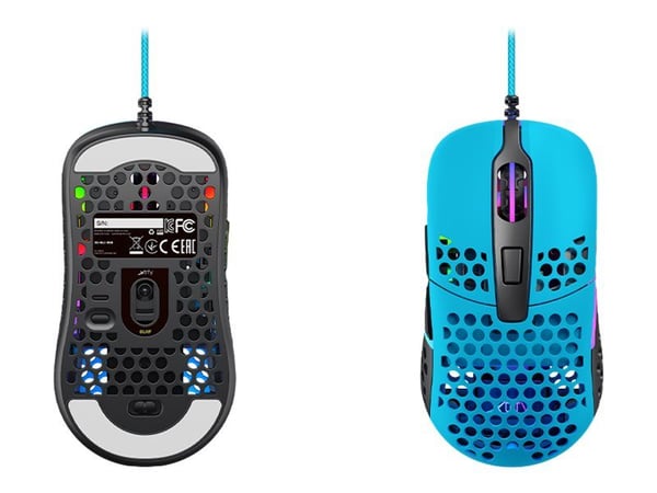 Xtrfy M42, Molempikätinen, Optinen, USB A-tyyppi, 16000 DPI, Sininen