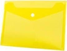 A5 PP snap-on konvolutter gul (12 stk) BT610-Y