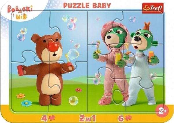 Trefl Baby, 4 stykker, Dyr, 2 år
