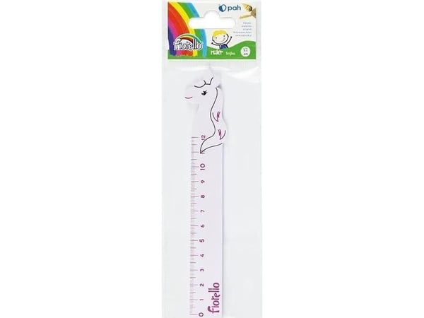 Fiorello Puinen viivoitin 12cm yksisarvinen FIORELLO FIORELLO