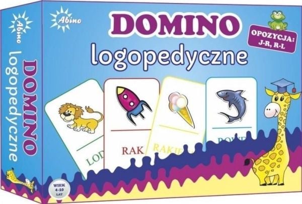 Logopediske dominobrikker J-R R-L