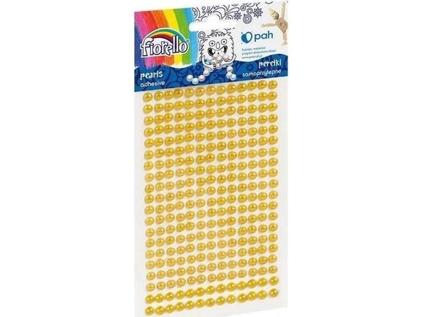 Fiorello selvklebende perler i gult FIORELLO