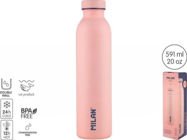 milan 1918 termoflaske rosa 591 ml