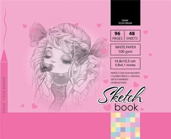 Skisseblokk 148x105/96K 100 g TW FRESH