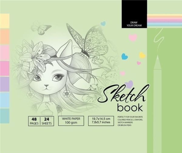Skissebok 197x145/48K 100 g TW FRESH