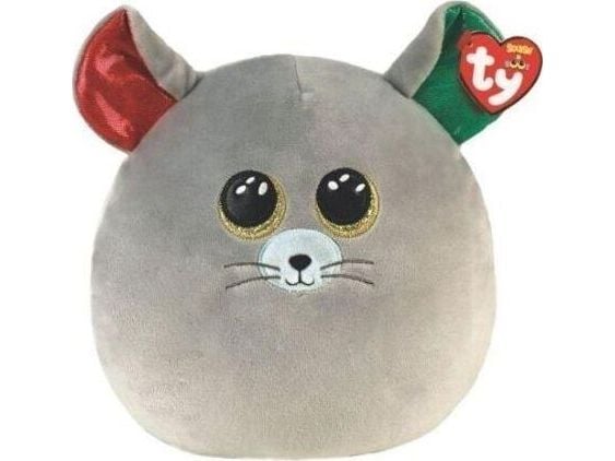 TY Squish-a-Boos Chipper grå mus 22 cm