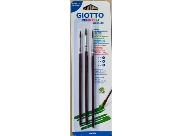 Giotto Pędzle 400 komplet 3 sztuki GIOTTO