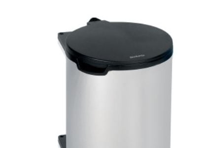 Brabantia 418181, 10 L, Pyöreä, Terästä, Musta, Hopea, Ohje, 30,2 cm