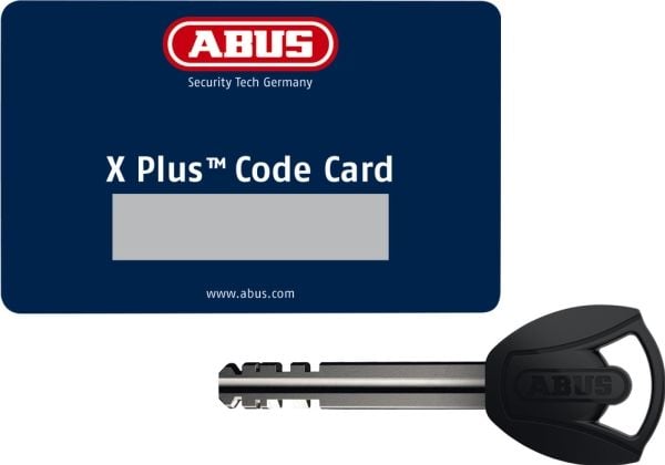 ABUS 58241, Kjedelås, Sort, Gult, Rustfritt stål, 1,7 cm, Nøkkel, 41 mm