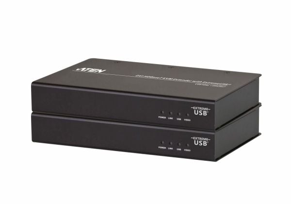 ATEN CE610A DVI HDBaseT KVM Extender with ExtremeUSB - Fjern- og lokal enhet - KVM / USB-utvider - HDBaseT - USB - opp til 100 m