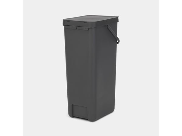 Brabantia SORT & GO RECYCLE BIN, 40 l, Rektangulær, Grå, 267 mm, 341 mm, 620 mm