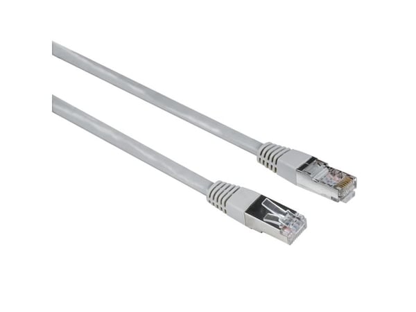 Hama Entry Line - Nettverkskabel - RJ-45 (hann) til RJ-45 (hann) - 10 m - F/UTP (ScTP) - CAT 5e - formstøpt - grå (en pakke 10)