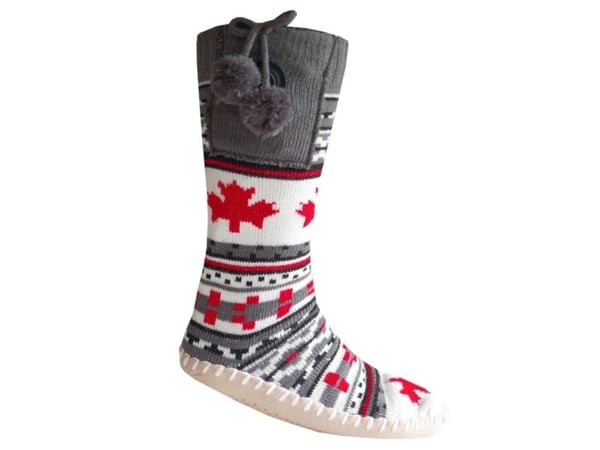 Glovii GQ4M, Toffelboot, Unisex, Vuxen, Grå, Röd, Vit, Mönstrad, Multimönster