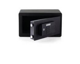 Yale YSFB/200/EB1, Bærbar safe, Svart, Kode, Fingeravtrykksleser, Nøkkel, 9,6 l, Gulv/vegg, 200 mm