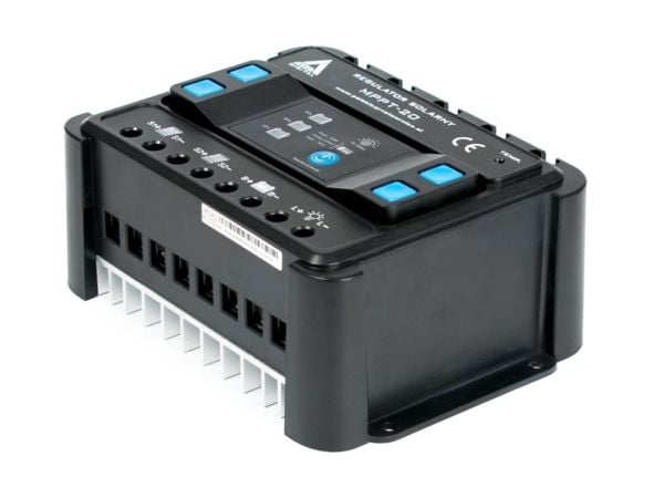 Solar MPPT-opladningscontroller AZO Digital 12/24 - 20A