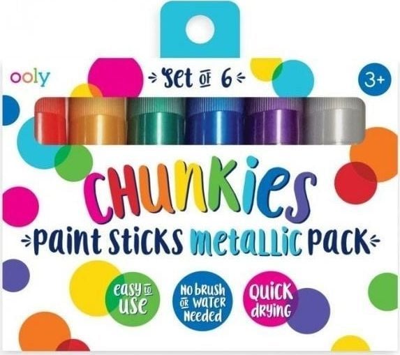 Chunkies Paint Sticks Metallic 6 stk fargestifter