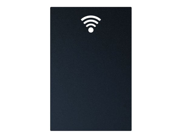 Securit FB-WIFI, Melamine, Harpiks, Velcro mappe, Sort