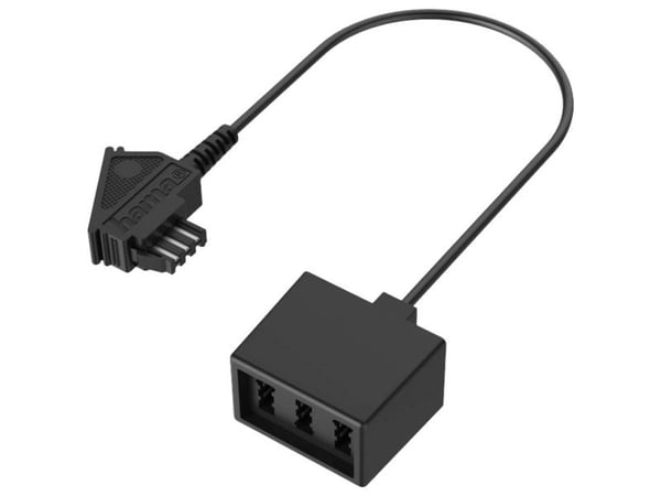 Hama 00201116, 6 m, RJ-45, TAE (F), Hankjønn, Hankjønn, Svart