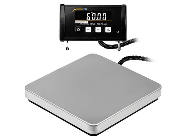 PCE Instruments Plattformvekt PCE-PB 60N Veieområde 75 kg Avlesningsnøyaktighet 20 g Batteridrevet, via nettdrift, via USB